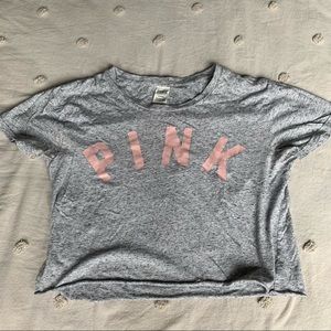Pink crop t shirt